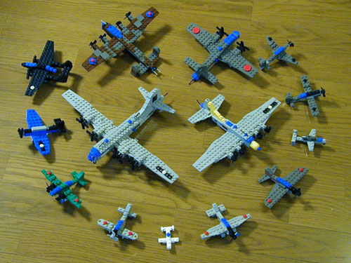 lego mini ww2 planes